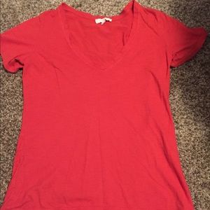 Plain red shirt